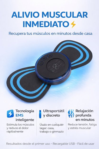Masajeador Muscular EMS Portátil – Relajación y Recuperación en Cualquier Lugar